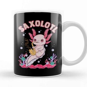 Baskı Dükkanı Cute Saxolotl Adorable Sax Playing Axolotl Pun Kupa