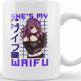 Baskı Dükkanı Cute She S My Waifu Anime Girl Obsessed Kawaii Kupa
