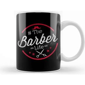 Baskı Dükkanı Cute The Barber Life Professional Barbershop Beyaz 330 ml Porselen Kupa