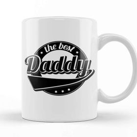 Baskı Dükkanı Cute The Best Daddy New Parent Father Funny Dad Beyaz 330 ml Porselen Kupa