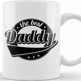 Baskı Dükkanı Cute The Best Daddy New Parent Father Funny Dad Beyaz 330 ml Porselen Kupa