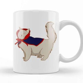 Baskı Dükkanı Cute Vampire Cat Halloween Funny Vampire Kitty Kupa Bardak
