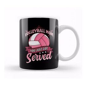 Baskı Dükkanı Cute Volleyball Mom You Just Got Served Pun Kupa Bardak