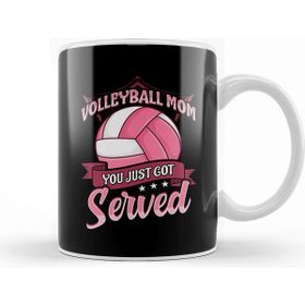 Baskı Dükkanı Cute Volleyball Mom You Just Got Served Pun Kupa Bardak