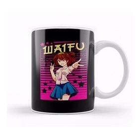 Baskı Dükkanı Cute Waifu Anime Girl Adorable Japanese Manga Kupa Bardak