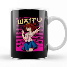 Baskı Dükkanı Cute Waifu Anime Girl Adorable Japanese Manga Kupa Bardak