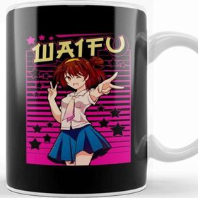 Baskı Dükkanı Cute Waifu Anime Girl Adorable Japanese Manga Kupa Bardak