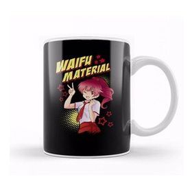 Baskı Dükkanı Cute Waifu Material Adorable Anime Girl Kawaii Kupa Bardak