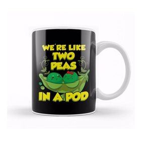 Baskı Dükkanı Cute We Re Like Two Peas In A Pod Funny Food Pun Kupa Bardak