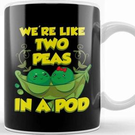 Baskı Dükkanı Cute We Re Like Two Peas In A Pod Funny Food Pun Kupa Bardak