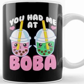 Baskı Dükkanı Cute You Had Me At Boba Anime Kawaii Bubble Tea , Kupa