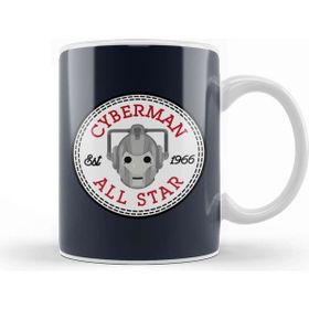 Baskı Dükkanı Cyberman Doctor Who All Star Converse Logo Kupa