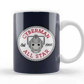 Baskı Dükkanı Cyberman Doctor Who All Star Converse Logo Kupa