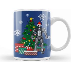 Baskı Dükkanı Cyberman Dr Who Around The Christmas Tree Kupa