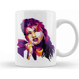 Baskı Dükkanı Cyndi Lauper Kupa