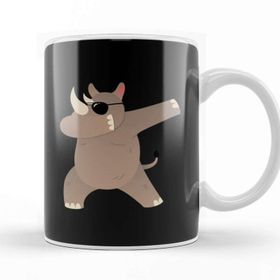 Baskı Dükkanı Dabbing Rhino Rhinoceros Dab Animal 01 Kupa Bardak