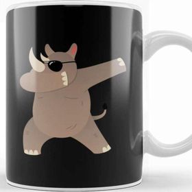 Baskı Dükkanı Dabbing Rhino Rhinoceros Dab Animal 01 Kupa Bardak