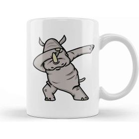 Baskı Dükkanı Dabbing Rhino Rhinoceros Dab Animal 02 Kupa Bardak
