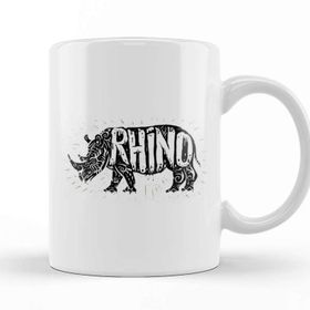 Baskı Dükkanı Dabbing Rhino Rhinoceros Dab Animal 02 Kupa Bardak