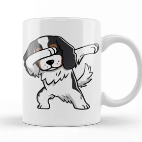 Baskı Dükkanı Dabbing Tricolor Cavalier King Charles Spaniel Kupa Bardak