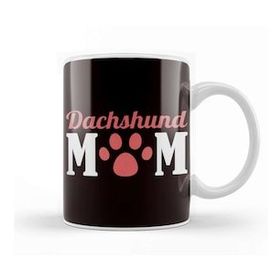 Baskı Dükkanı Dachshund Mom Paw Puppy Wiener Sausage Dog Breed Kupa Bardak