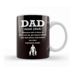 Baskı Dükkanı Dad Definition Papa Father Daddy Stepdad Daughter Son Poppa Kupa Bardak