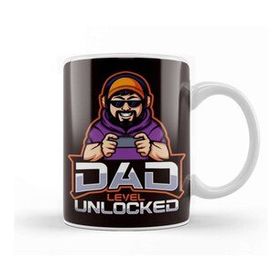 Baskı Dükkanı Dad Level Unlocked Daddy Gamer Newborn Baby Children Father Kupa