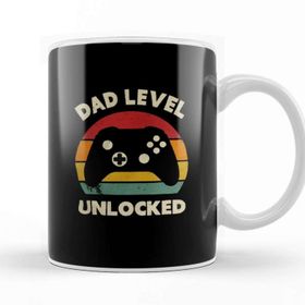 Baskı Dükkanı Dad Level Unlocked Gaming New Dad Baby Announcement Fathers Day Kupa