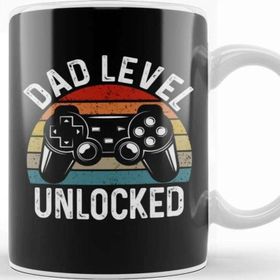Baskı Dükkanı Dad Level Unlocked Gaming New Dad Baby Announcement Fathers Day Kupa