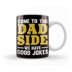 Baskı Dükkanı Dad Side Good Jokes Father Papa Dad Daddy Poppa Stepdad Kupa Bardak