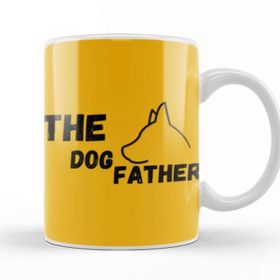 Baskı Dükkanı Dad the Dogfather Funny Cute Dog Father Dad Owner Pet Doggo Pup Fun Humor Kupa