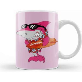 Baskı Dükkanı Daddy Shark Mitch Baywatch Guard Blue Kupa