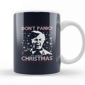 Baskı Dükkanı Dads Army Dont Panic Christmas Knit Pattern Kupa