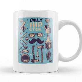 Baskı Dükkanı Daily Hipster Kupa Bardak