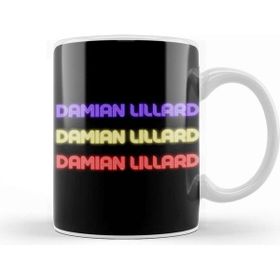 Baskı Dükkanı Damian Lillard Basketball Gifts Vintage Retro Rainbow Quotes For Boys And Dad Kupa