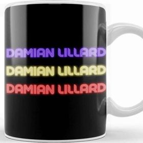Baskı Dükkanı Damian Lillard Basketball Gifts Vintage Retro Rainbow Quotes For Boys And Dad Kupa