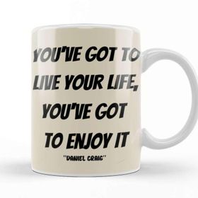 Baskı Dükkanı Daniel Craig Quotes Gift Kupa