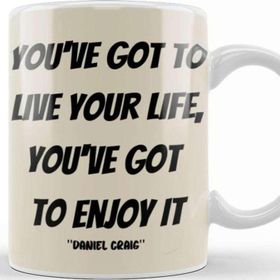 Baskı Dükkanı Daniel Craig Quotes Gift Kupa