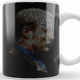 Baskı Dükkanı Dark Hannibal Typography Kupa