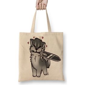 Baskı Dükkanı Dark Souls Great Grey Cuddly Wolf Sif Bez Kadın Günlük Çanta