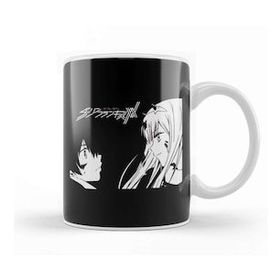 Baskı Dükkanı Darling In The Franxx Anime Art Zero Two Cute Style Beyaz 330 ml Porselen Kupa Bardak