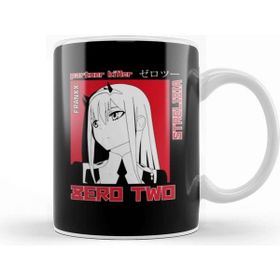 Baskı Dükkanı Darling In The Franxx Zero Two And Hiro Beyaz 330 ml Porselen Kupa Bardak