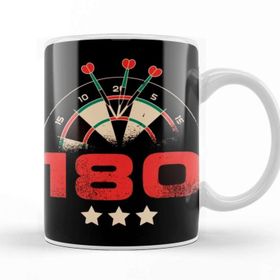 Baskı Dükkanı Dartboard Arrow Darts Player 180 Bullseye Target Dartist Kupa