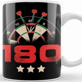 Baskı Dükkanı Dartboard Arrow Darts Player 180 Bullseye Target Dartist Kupa