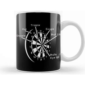 Baskı Dükkanı Dartboard Bullseye Darts Player Dart Board Arrow Throwing Kupa