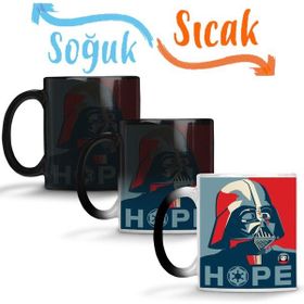 Baskı Dükkanı Darth Vader Hope Sihirli Porselen Kupa