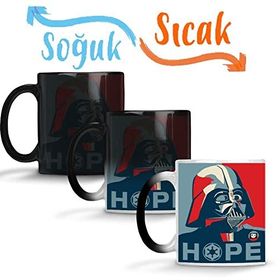 Baskı Dükkanı Darth Vader Hope Sihirli Porselen Kupa