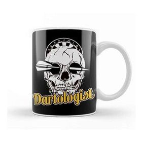 Baskı Dükkanı Dartologist Darts Player Skull Arrow Dartboard Dart Team Kupa Bardak