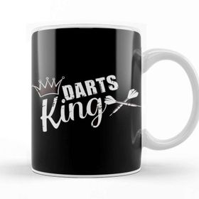 Baskı Dükkanı Darts King Dart Player Dartist Arrow Aim Target Bullseye Kupa Bardak