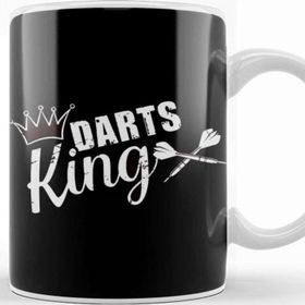 Baskı Dükkanı Darts King Dart Player Dartist Arrow Aim Target Bullseye Kupa Bardak